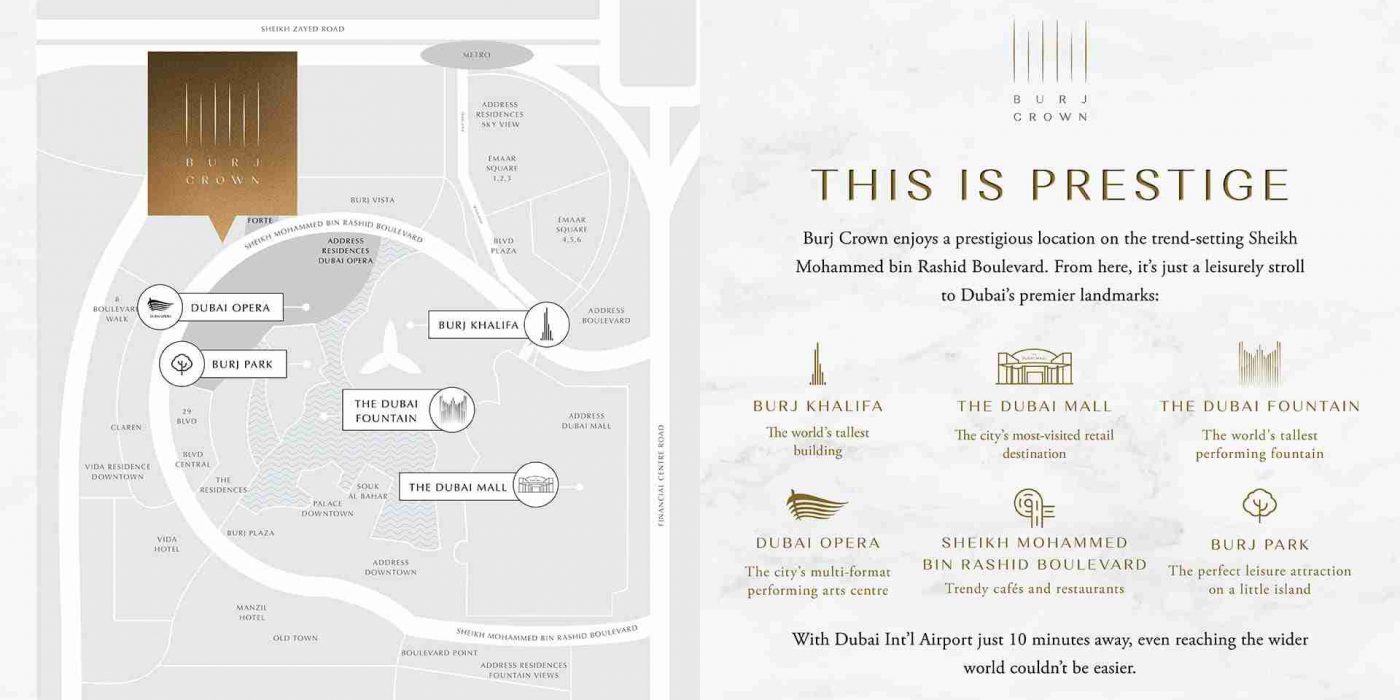 BURJ CROWN LOCATION MAP