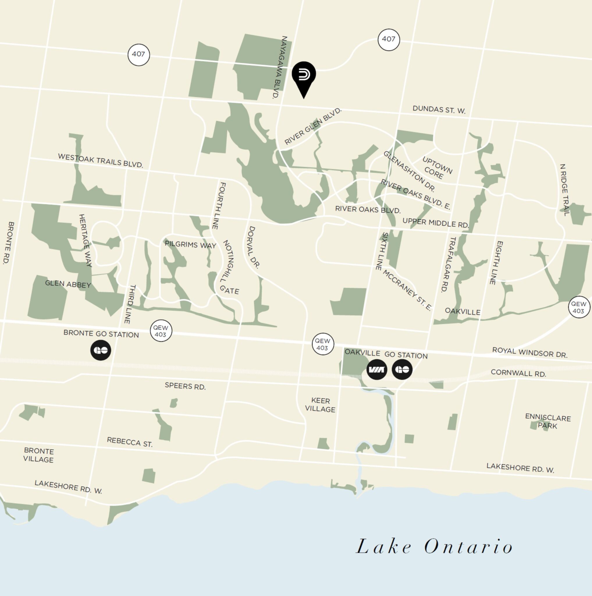 Distrikt Trailside Location Map